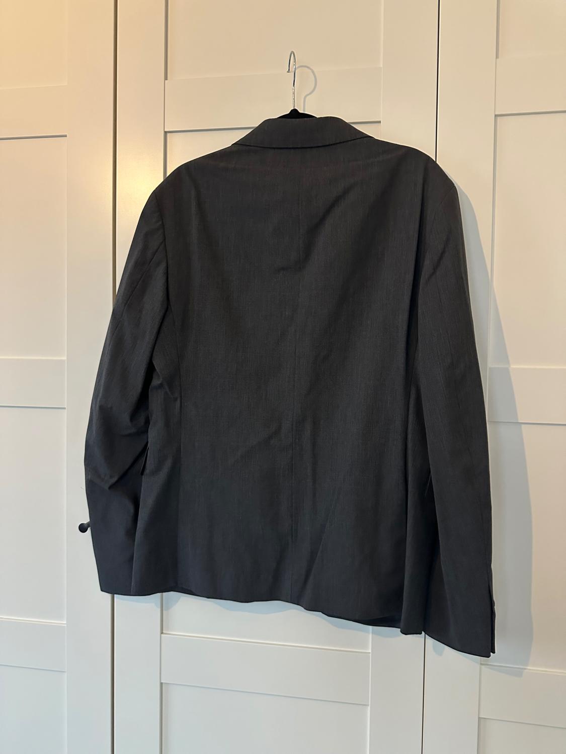 BLAZER GRIGIO CON TESSUTO STAMPA QUADRETTI - Image 5