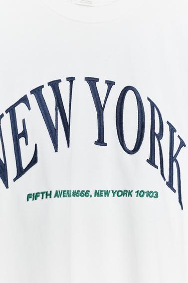 TEXT COTTON T-SHIRT - Ecru by Zara - Image 6