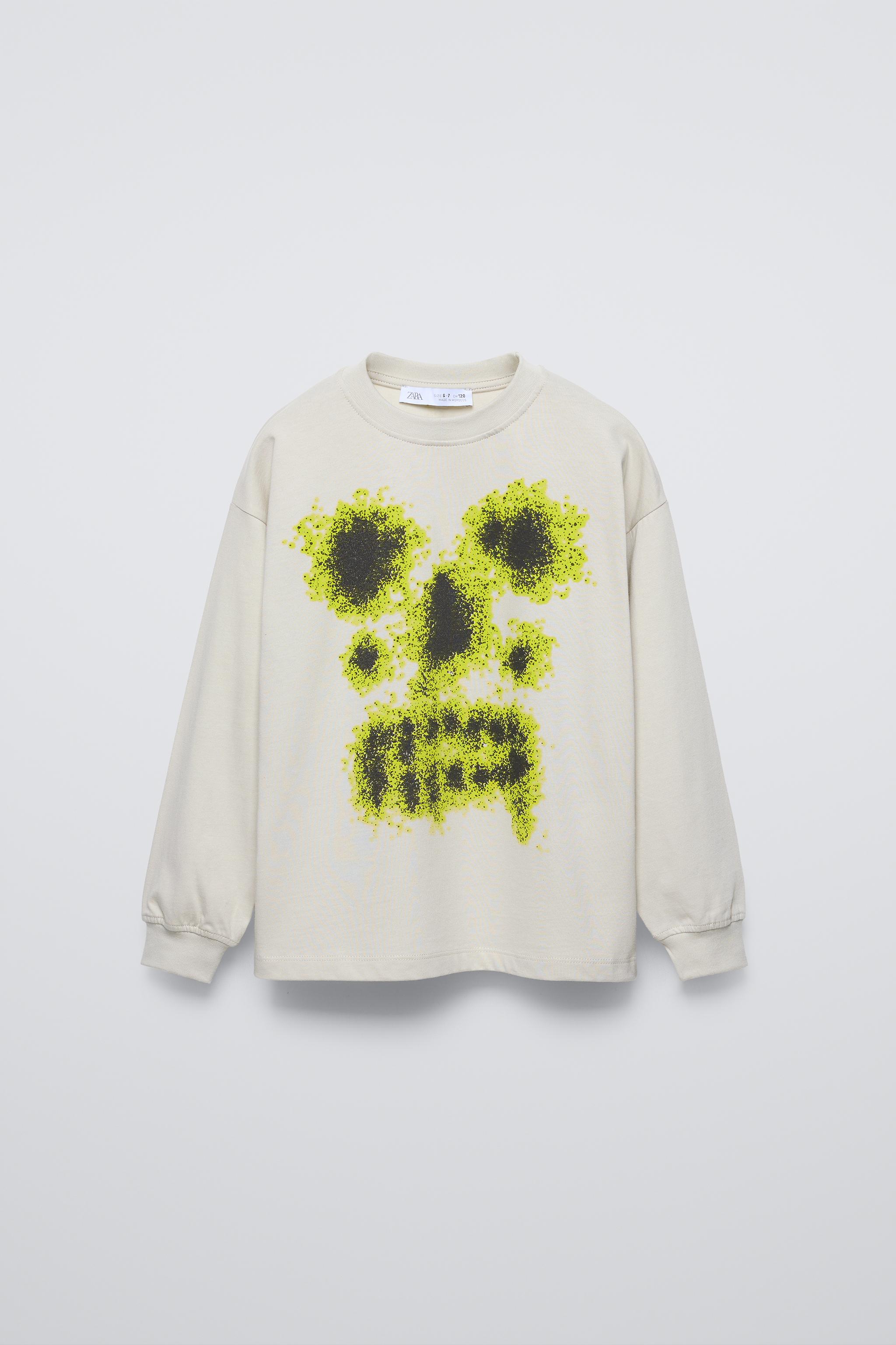 Camisetas calaveras zara on sale