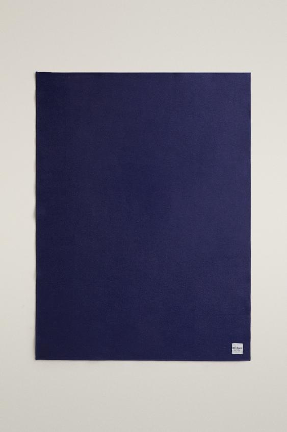 Zara TWO-TONE WOOL BLANKET | 0FR. PARIS - 藍色 - 圖片 0
