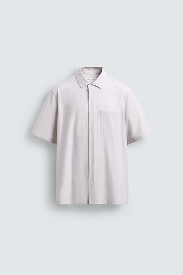 CHEMISE REGULAR FIT À RAYURES - Écru / Beige de Zara