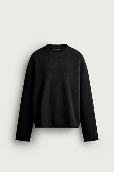 WAFFLE STRUCTURE JUMPER - Black by Zara
