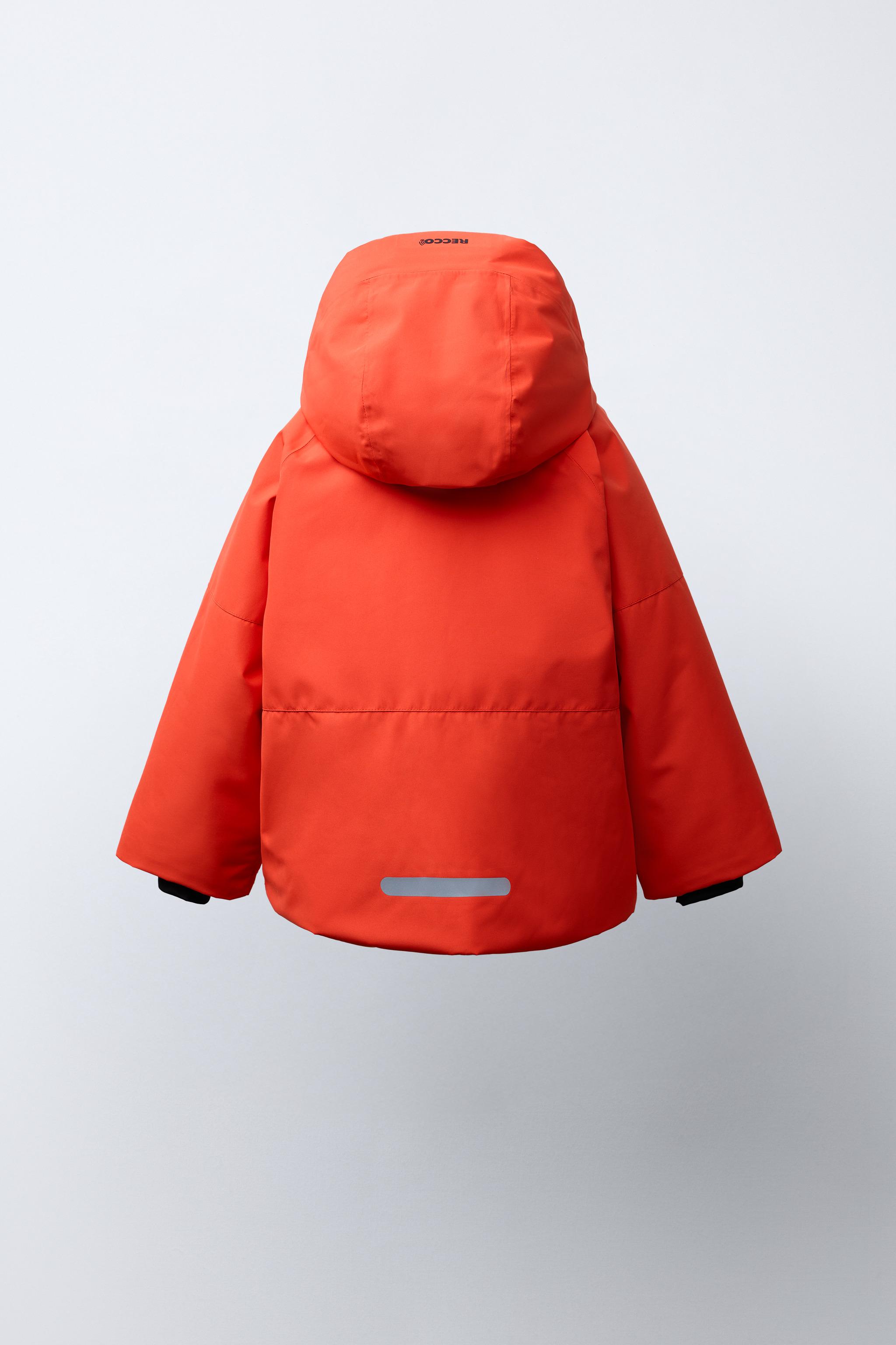 RECCO®システム搭載防水防風スキージャケット - オレンジ色 | ZARA