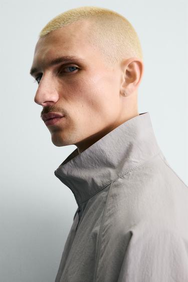 CHAQUETA TÉCNICA CONTRASTES - Gris claro de Zara