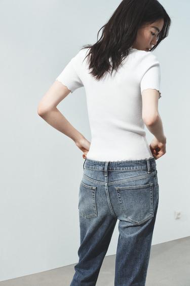 RIBBED KNIT TOP - White by Zara - Image 2