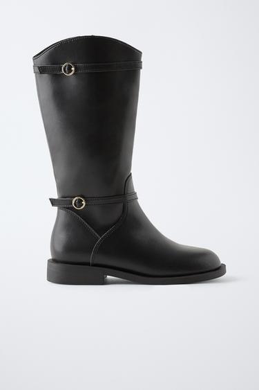 BOTA ALTA SOFT - Negro de Zara