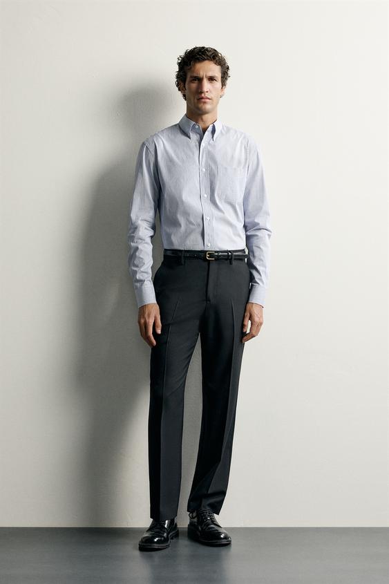 STRIPED REGULAR FIT SHIRT - striped by Zara - Image 0