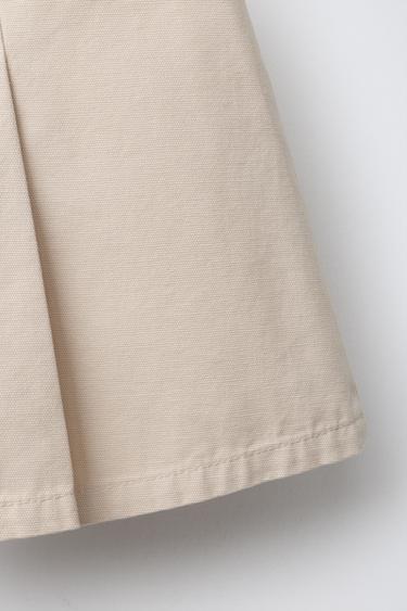 PLEATED SKIRT WITH POCKET - Light beige by Zara - Image 3