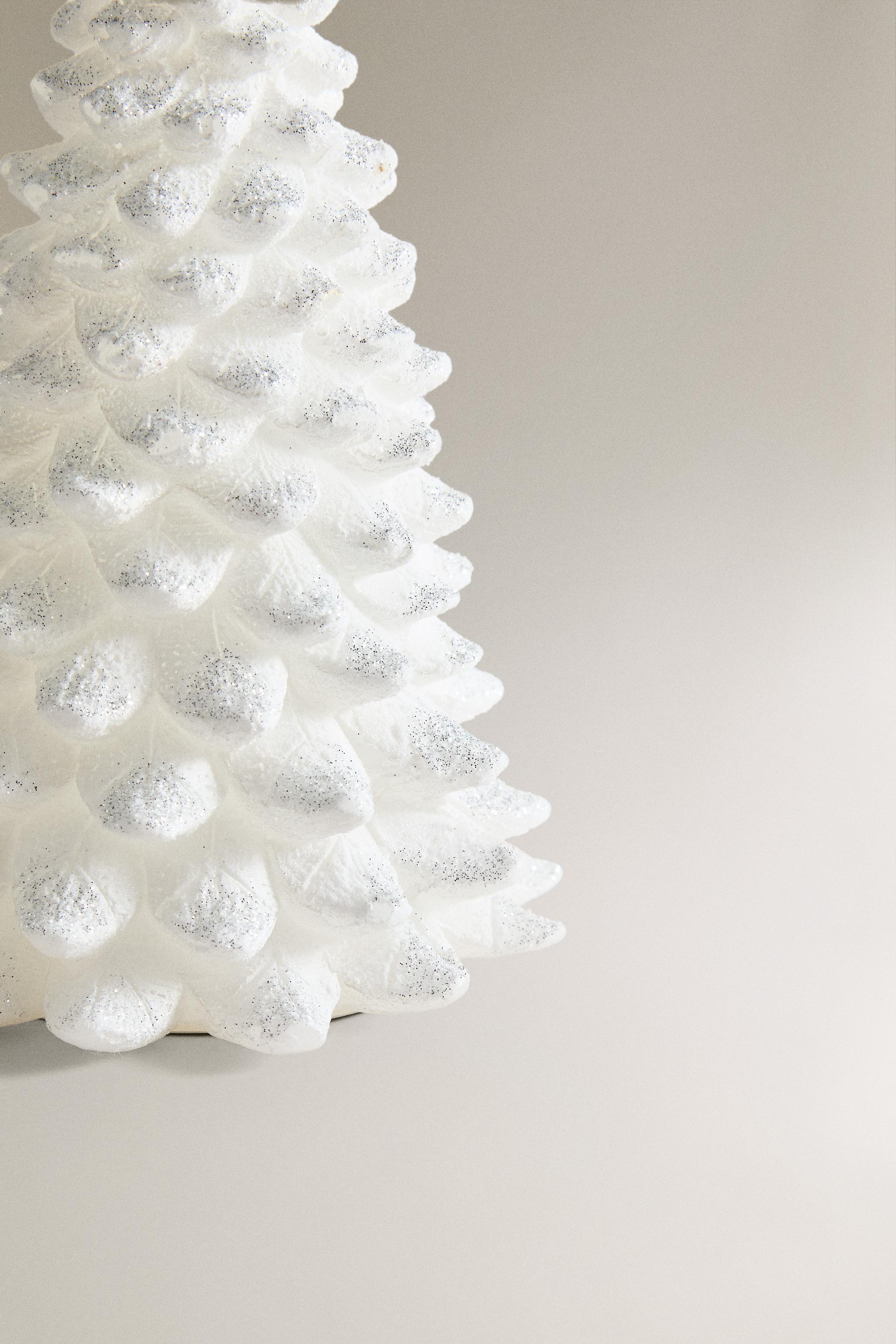 CHRISTMAS GLITTERY FIR TREE CANDLE