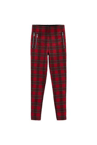 MID-RISE ZIPPER LEGGINGS