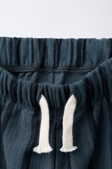 STRIPED STRAIGHT TROUSERS - Blue by Zara - Image 2