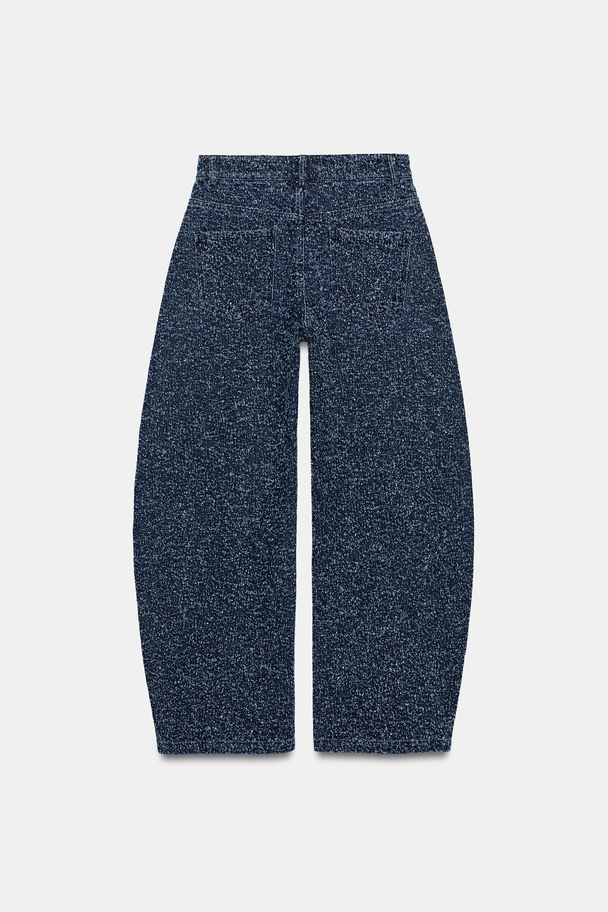JEAN ZW COLLECTION WIDE LEG TEXTURÉ TAILLE MOYENNE