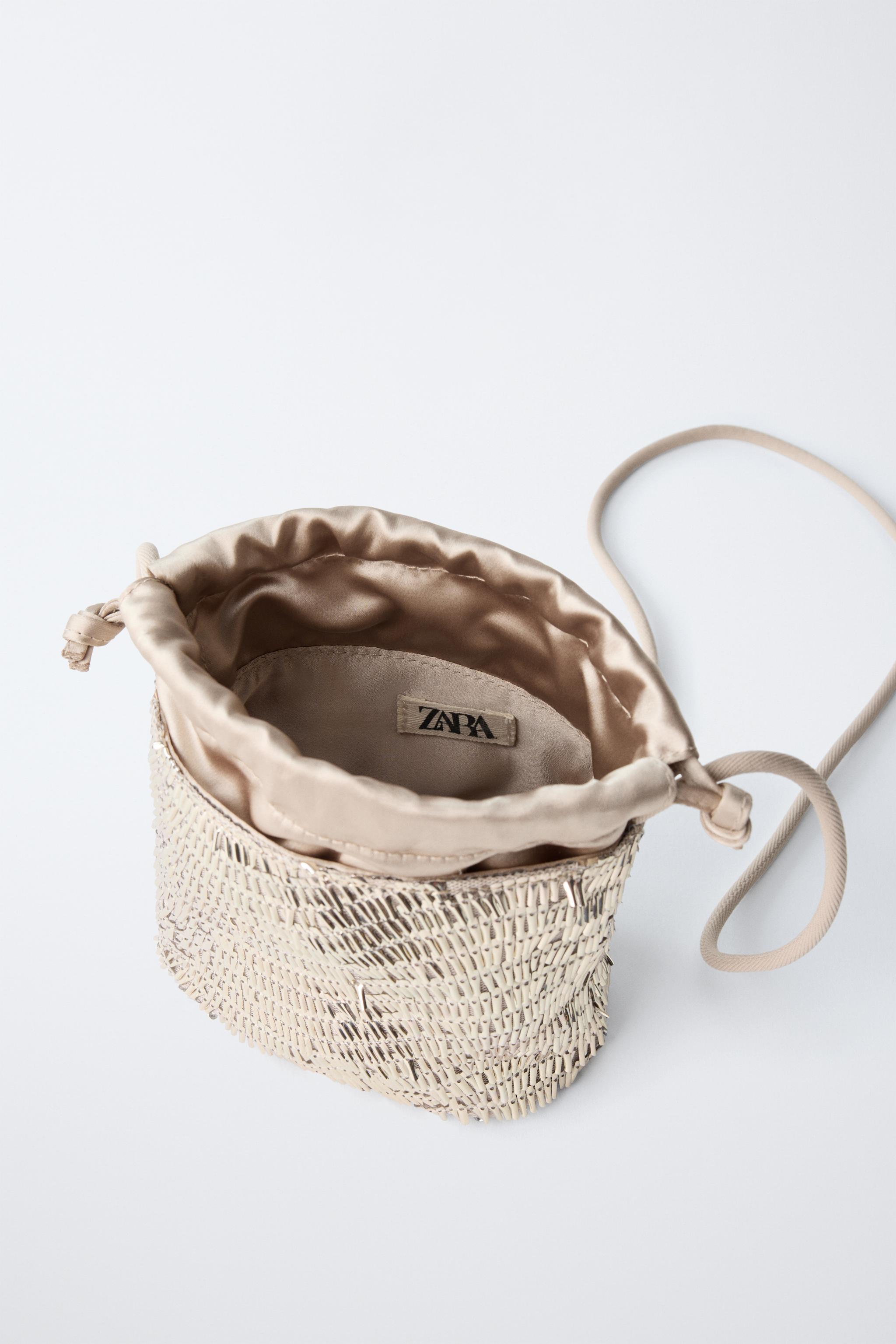 BEADED CROSSBODY BAG - Off White | ZARA United States