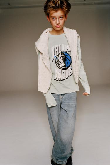 Zara DALLAS MAVERICKS NBA © T-SHIRT - Blue / Gray