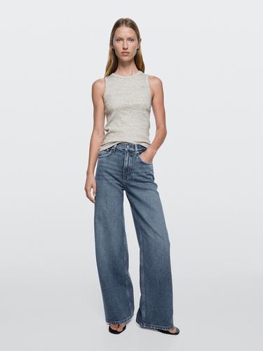 Zara Wide-leg jeans - Mid-blue