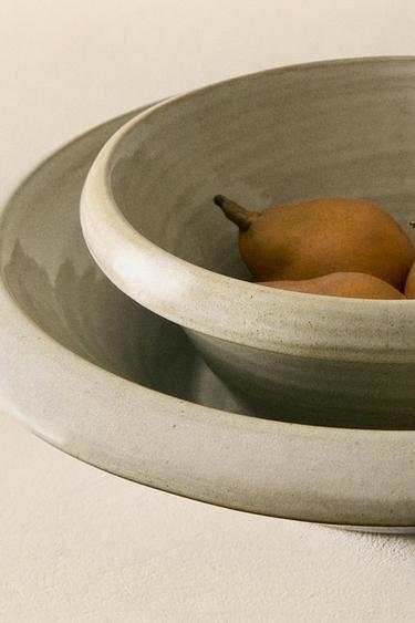 ROUND TERRACOTTA SALAD BOWL - Cream by Zara