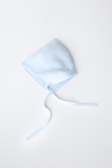 BONNET EN MAILLE - Bleu clair de Zara - Image 2