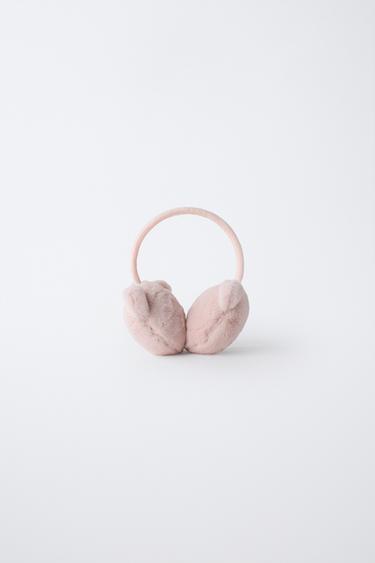 FAUX FUR MOUSE EARMUFFS - Pink by Zara - Image 2
