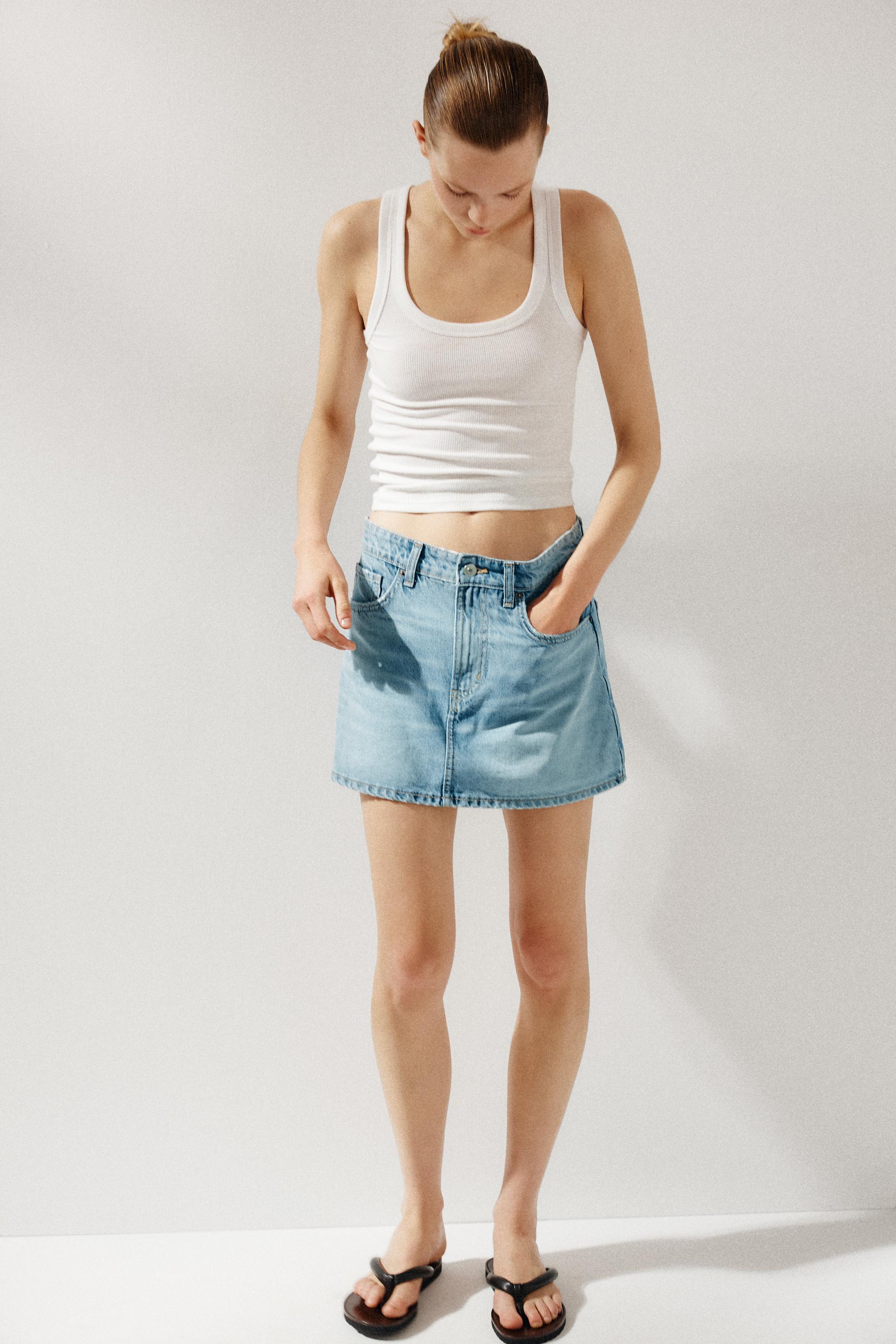デニムサロペットスカートZARA ユニクロエモダマウジービスグレイル