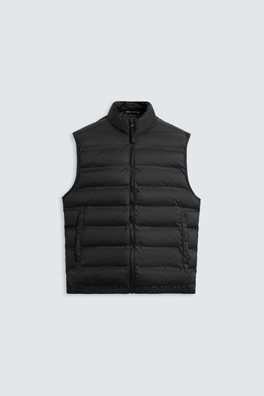 Zara WATER REPELLENT LIGHTWEIGHT PADDED VEST - Black