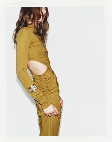 FLOWING CUT-OUT DRESS - Oil by Zara