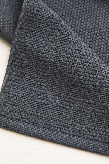 COTTON BATH MAT - Anthracite grey by Zara