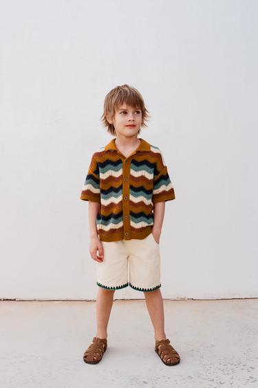 CROCHET KNIT SHIRT - Multicoloured by Zara