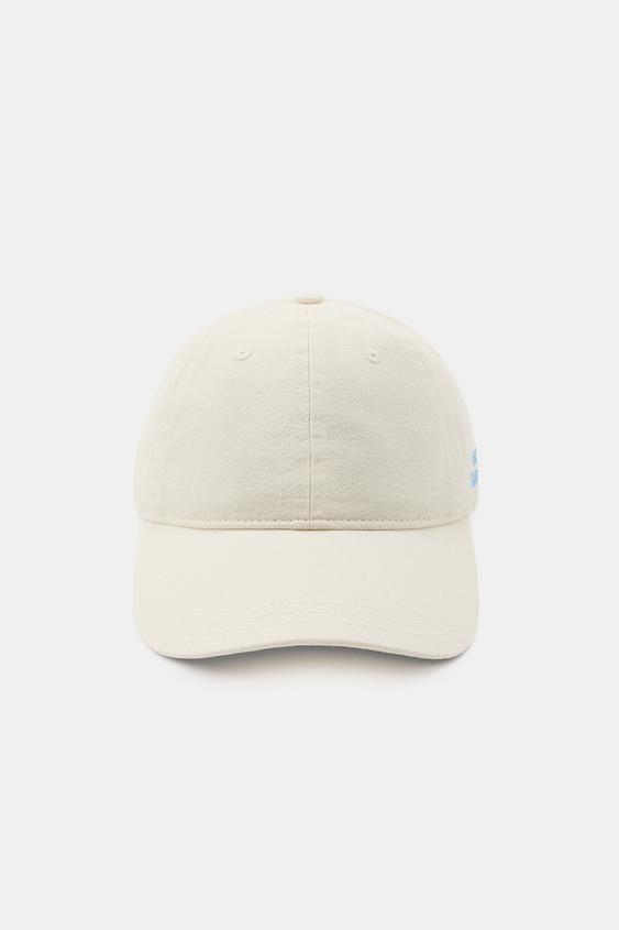 CASQUETTE SERGÉ INSCRIPTION BRODÉE - Écru de Zara - Image 2