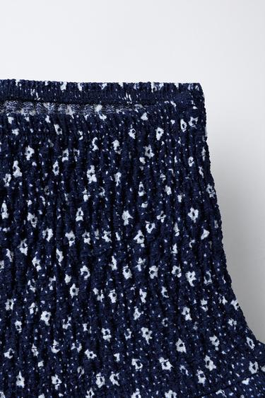 JUPE-SHORT À FLEURS - Bleu de Zara - Image 2