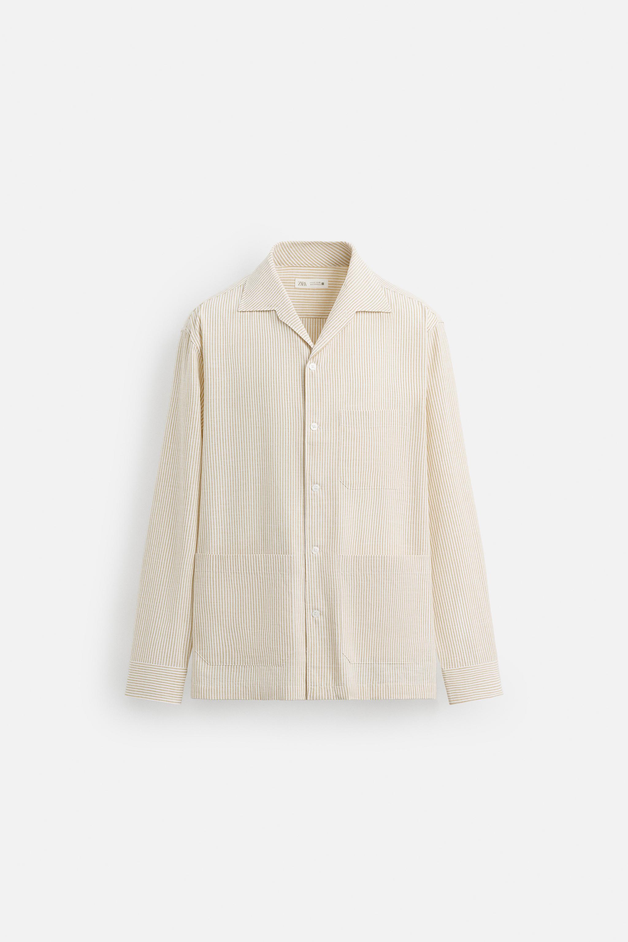 ★ZARA★サファリ*ショートスリーブシャツ ライトベージュ ZARA】サファリショートスリーブシャツ 3261/741/052 (ZARA