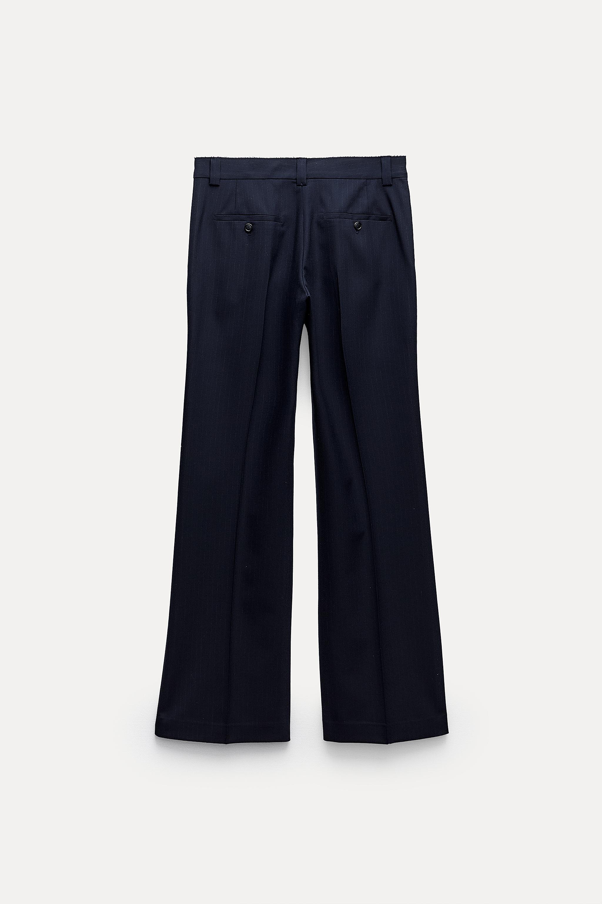 PINSTRIPE PANTS ZW COLLECTION - Navy blue