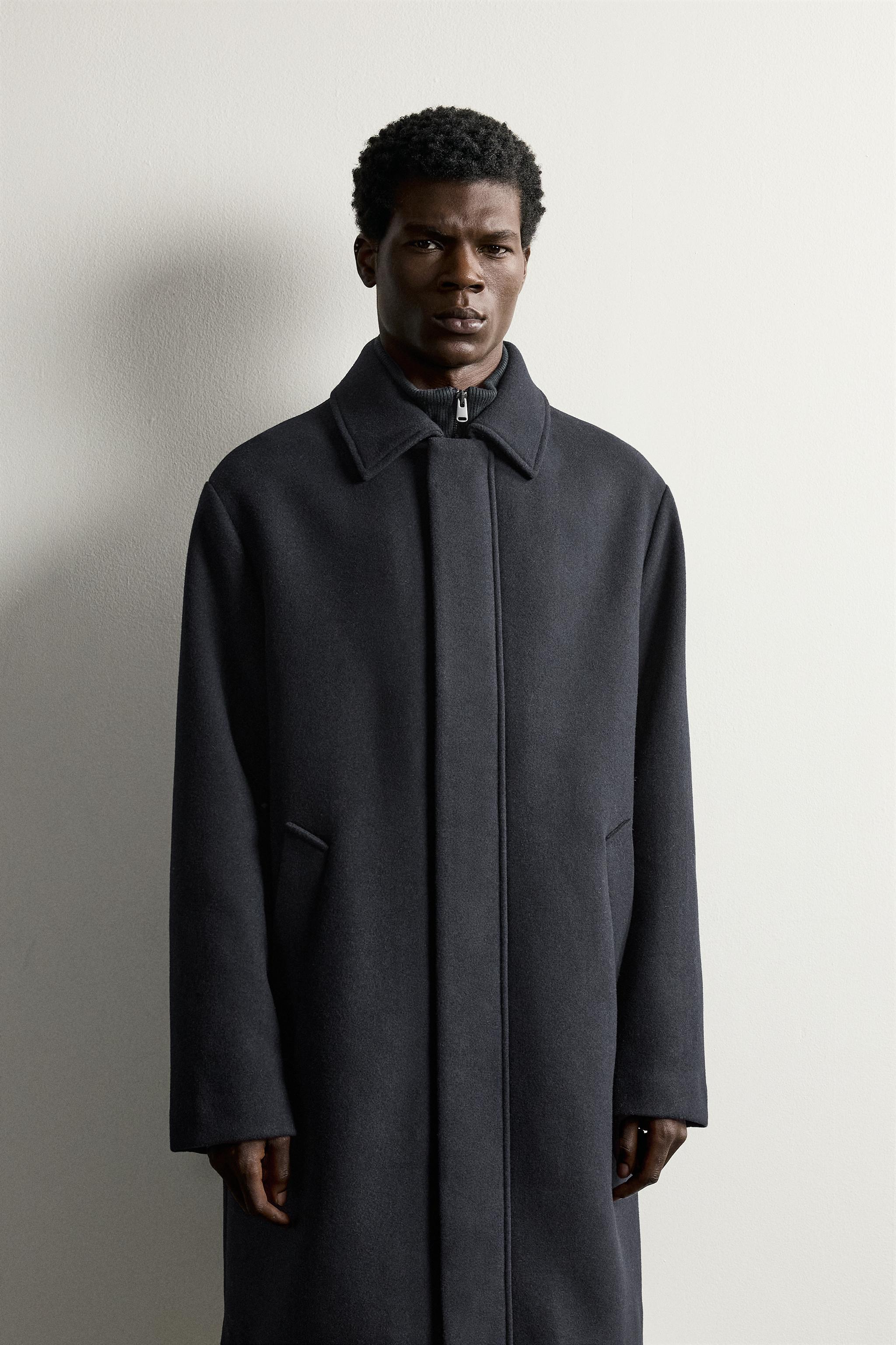 MANTEAU REGULAR FIT À COL AMOVIBLE
