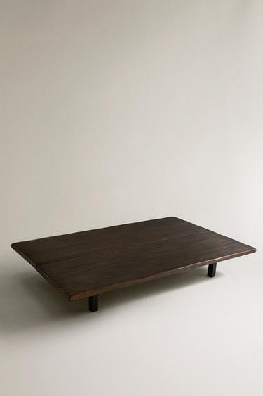 TABLE BASSE PIEDS BAS - Marron foncé de Zara - Image 1