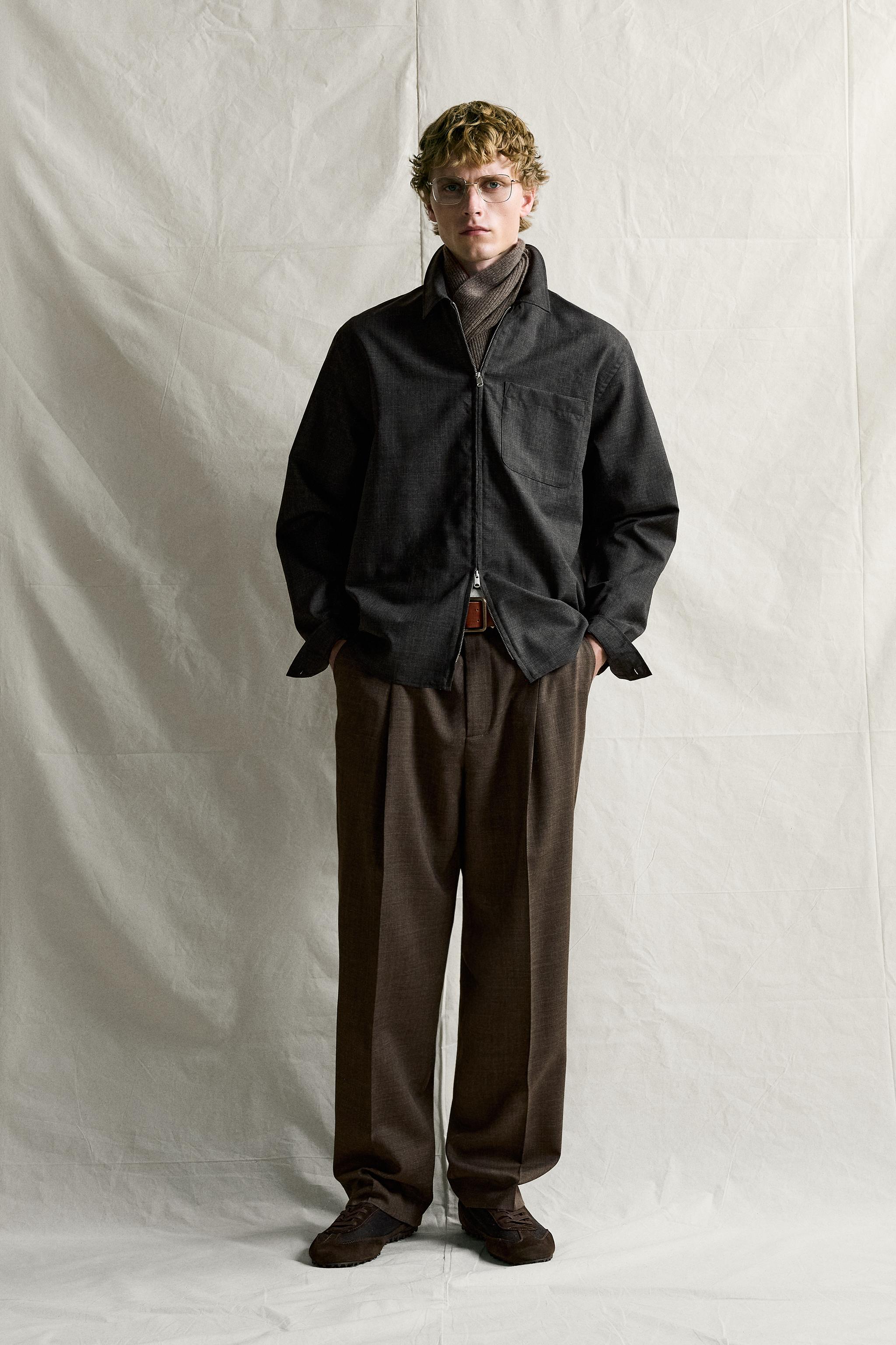 CHEMISE 100% LAINE FERMETURE ÉCLAIR MANTECO®