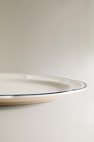 SERVING DISH WITH CONTRAST RIM - Blue by Zara - Image 3