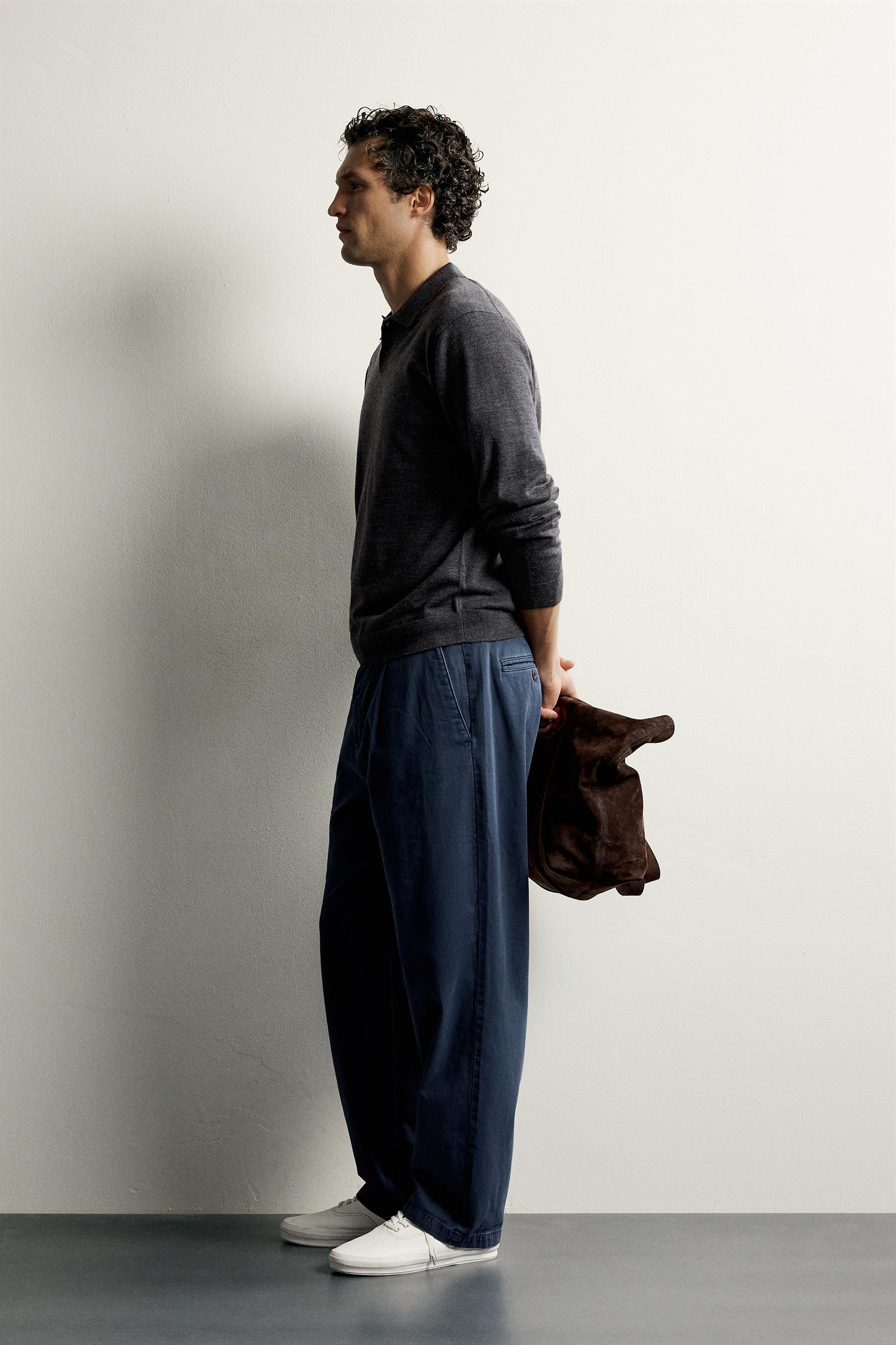 100% WOOL REGULAR FIT KNIT POLO