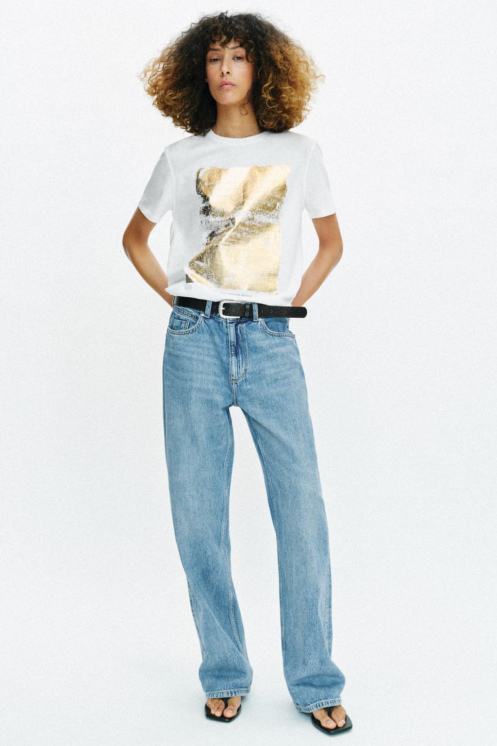 METALLIC SHORT SLEEVE T-SHIRT - image 2