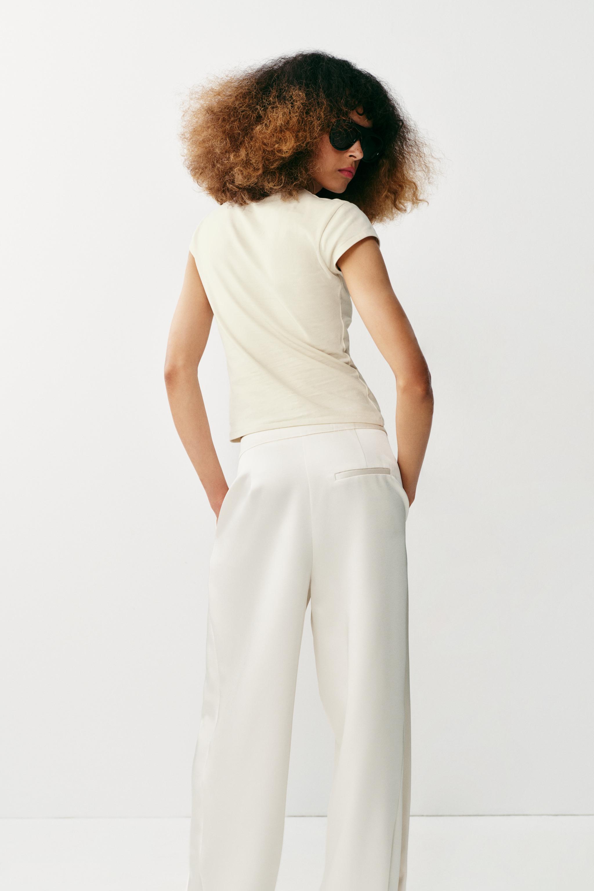 SLIM FIT KISA KOLLU T-SHIRT - Görsel 6