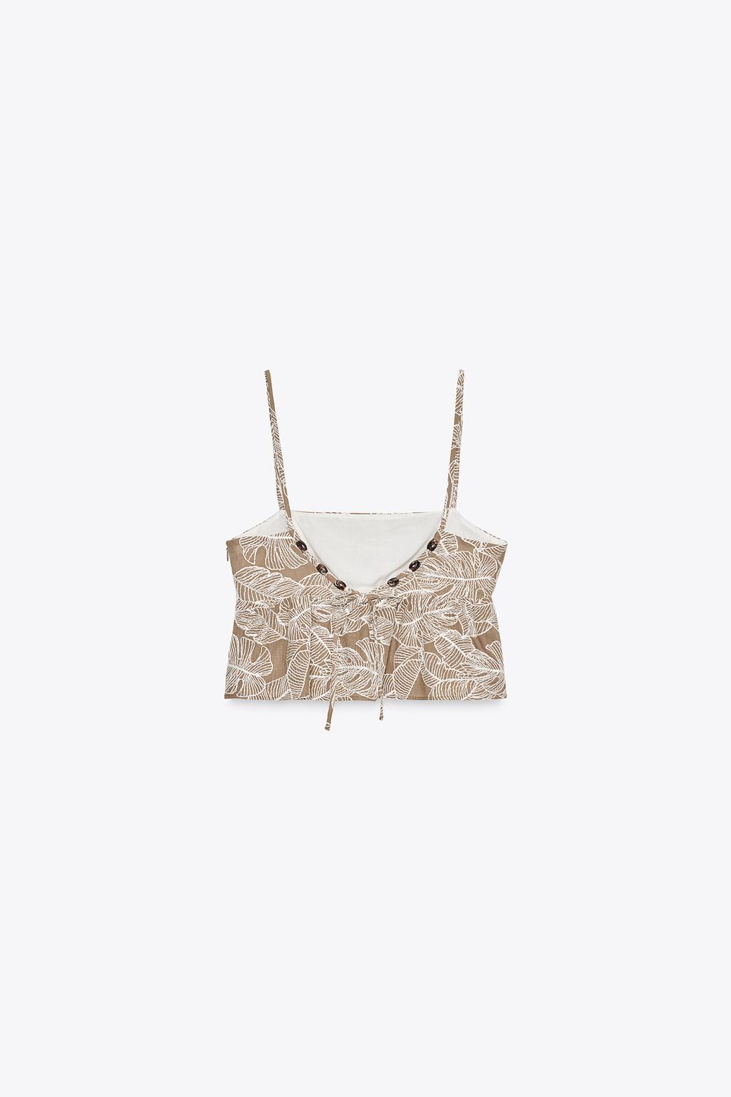 Thumbnail image for EMBROIDERED CROP TOP