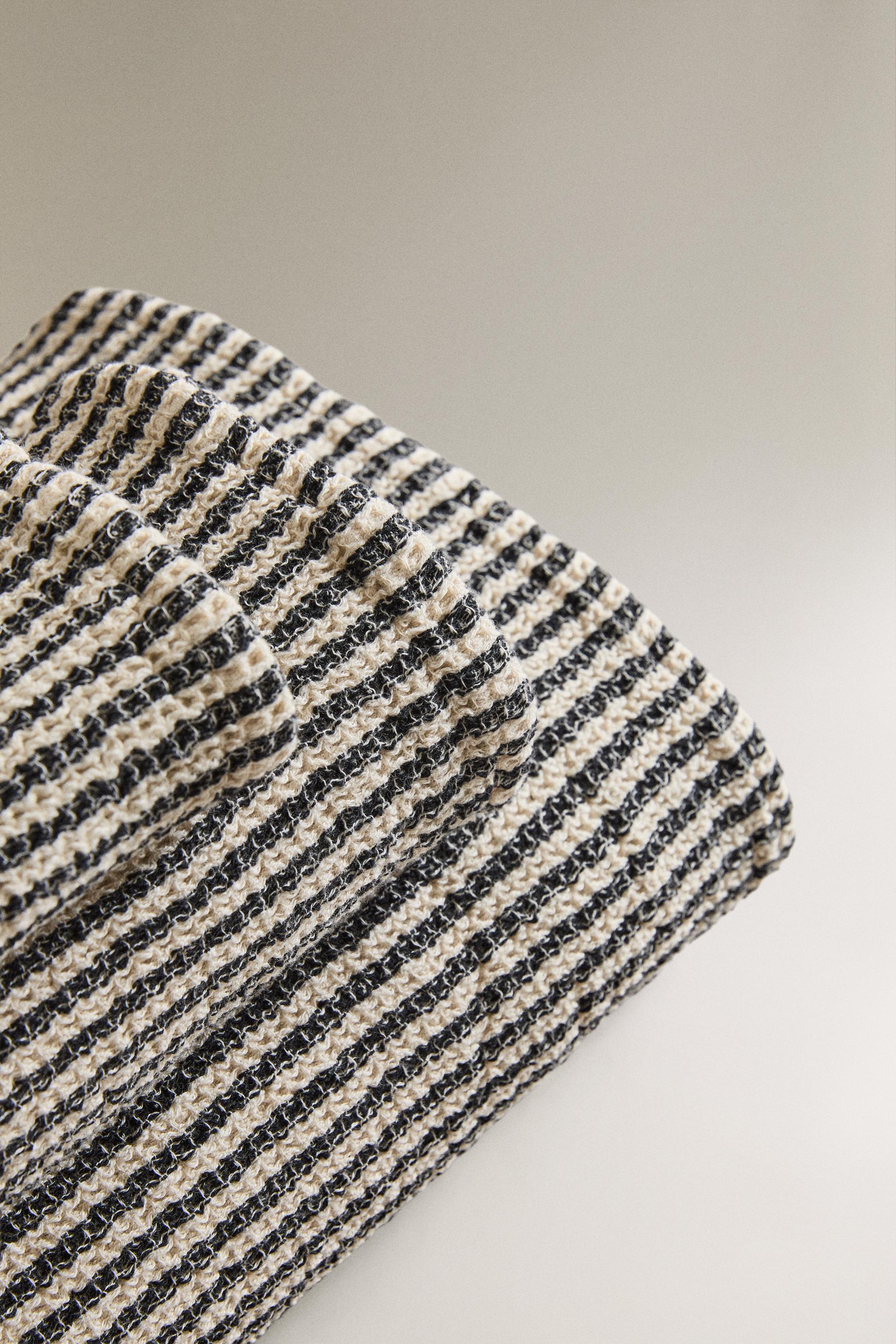 SERVIETTE DE BAIN TEXTURE WAFFLE COULEUR