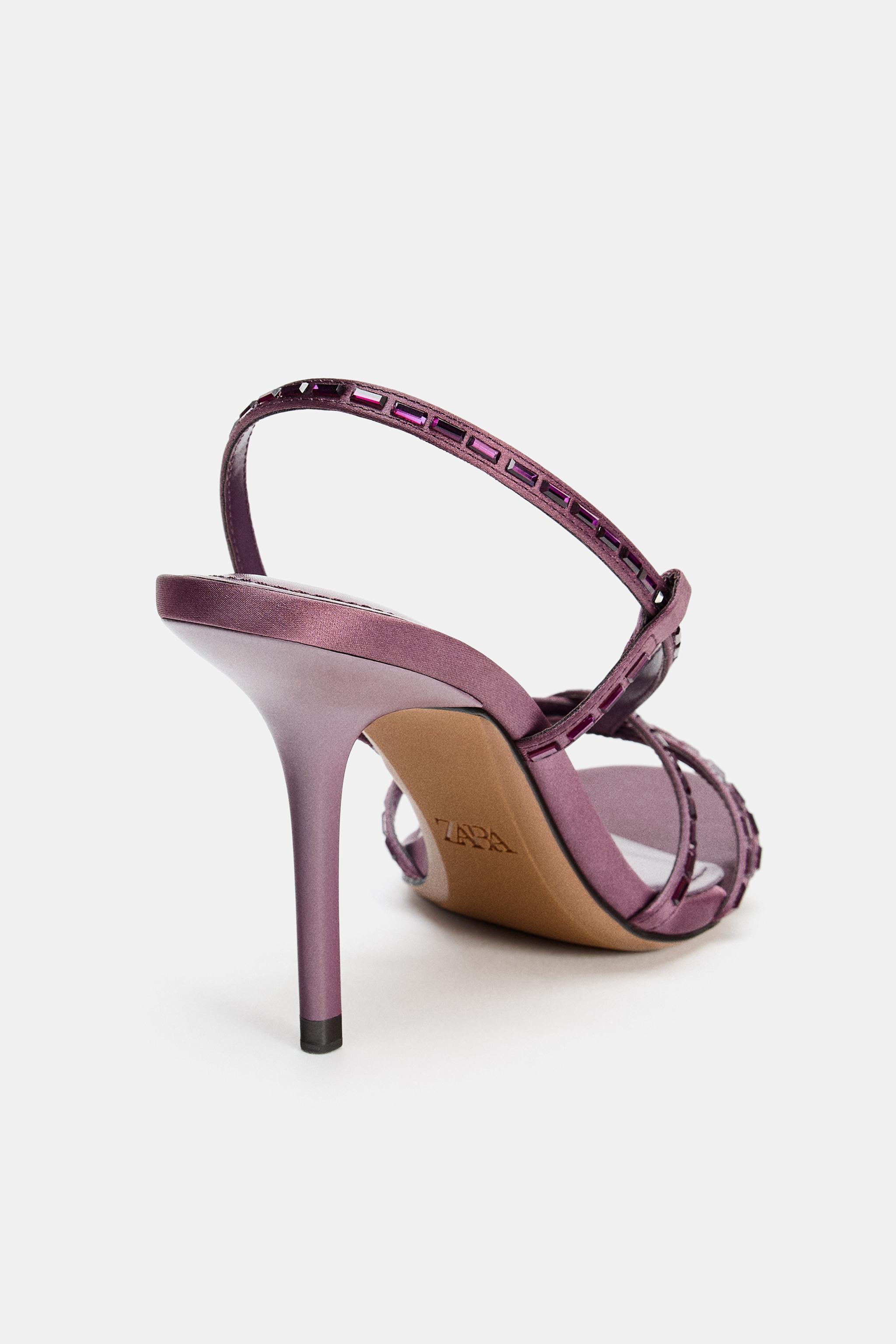 SPARKLY STRAPPY HEELED SANDALS