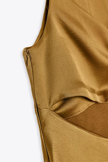 SATIN MIDI DRESS - Oil by Zara - Image 8