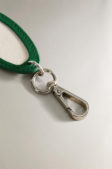 RUE DU BAC LEATHER PET KEYRING - Green by Zara - Image 3