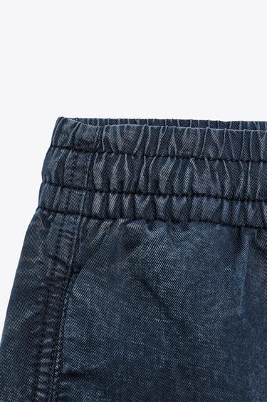 JOGGER TROUSERS WITH SEAMS - Blue by Zara - Image 6