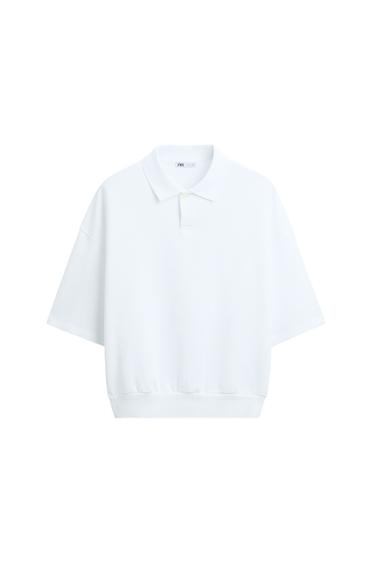CROPPED POLO SWEATSHIRT
