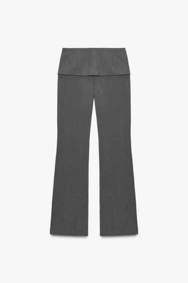 OVERLAY WAIST TROUSERS - Dark grey by Zara - Image 6