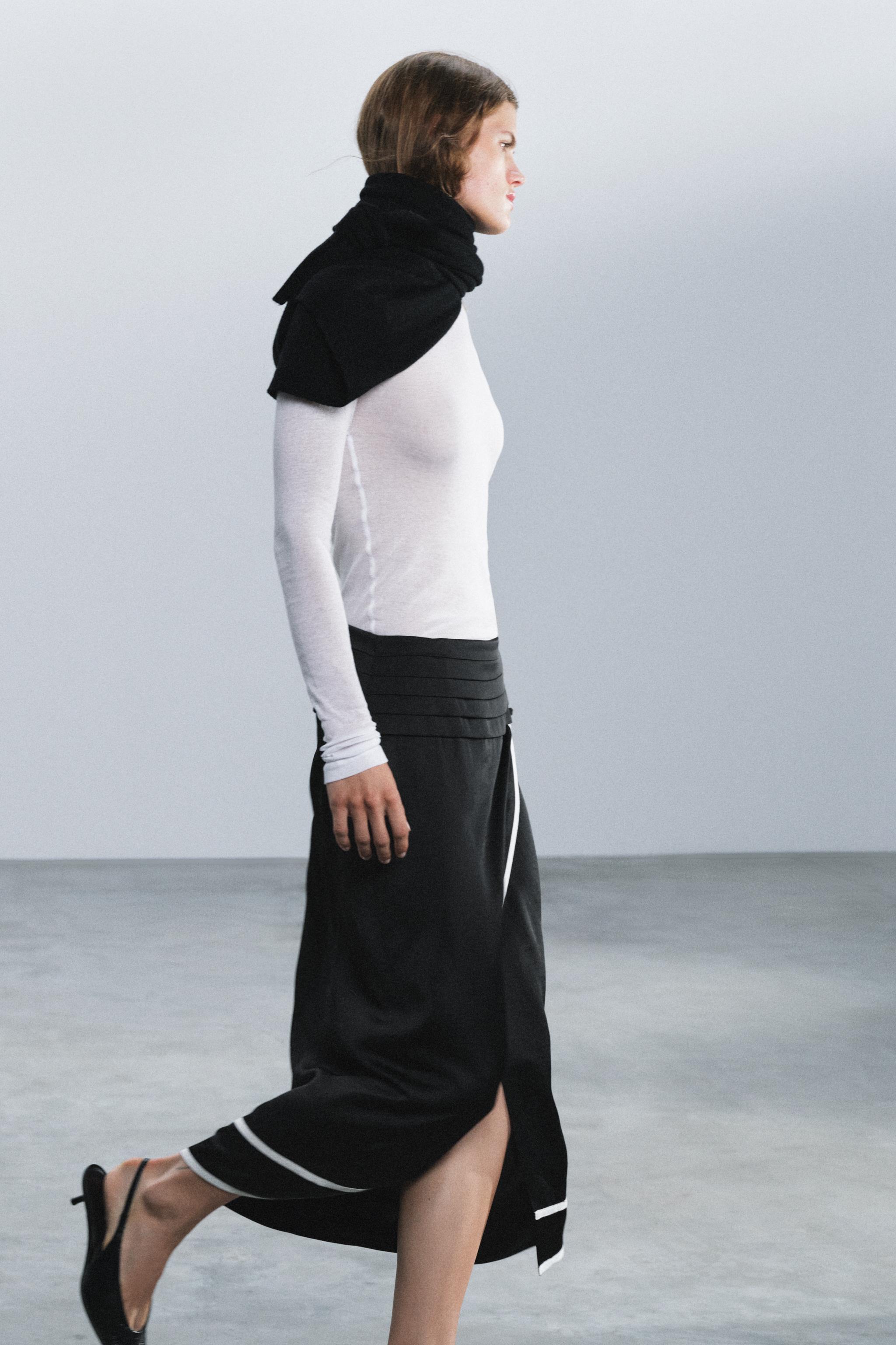 ZW COLLECTION SASH MIDI SKIRT