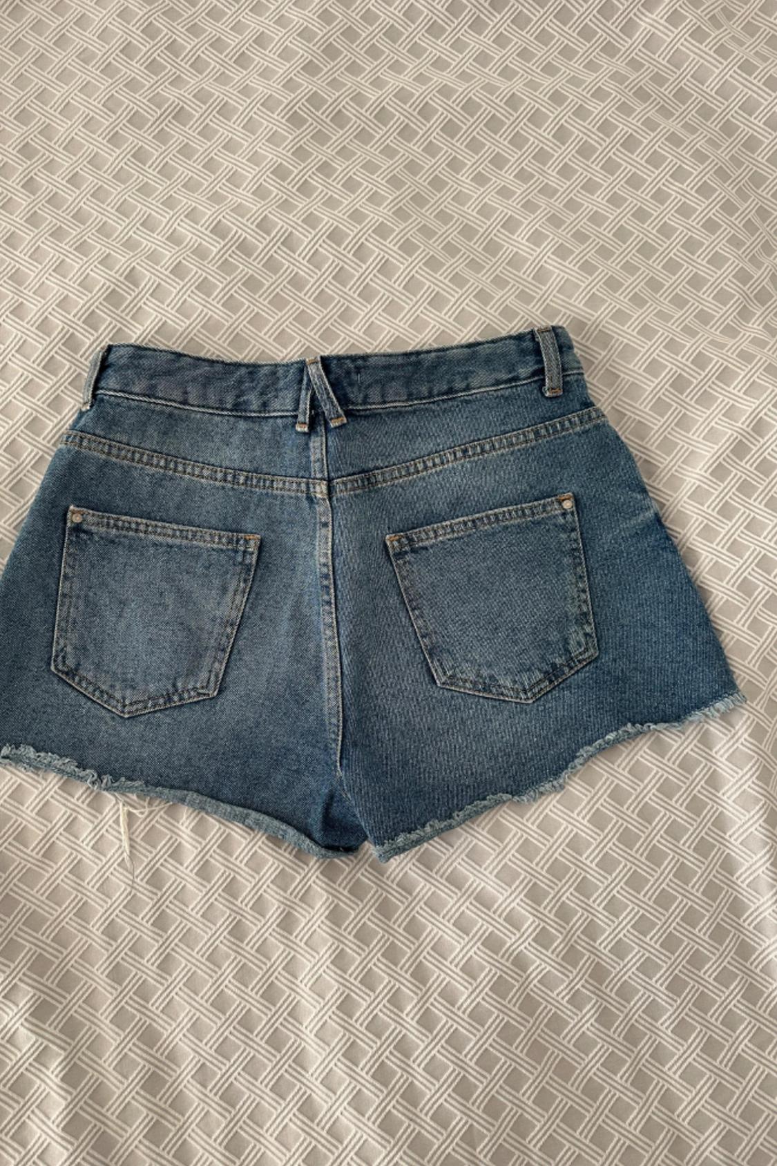 DENIM SHORTS WITH RHINESTONES - Image 4