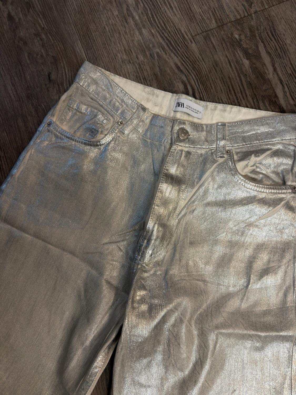 JEANS TRF TIRO ALTO METALIZADO - Image 3