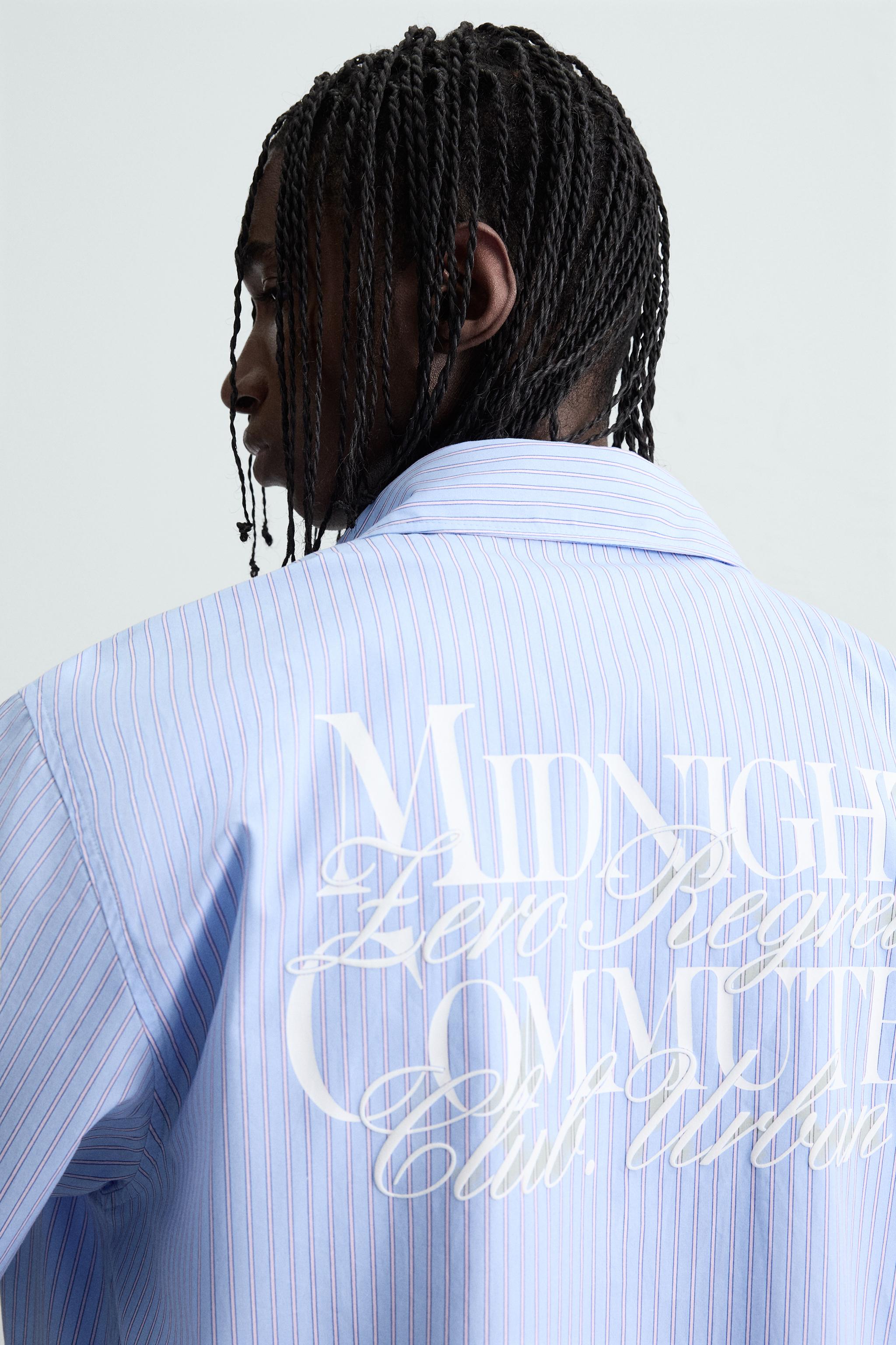 TEXT STRIPE SHIRT - Stripes | ZARA South Africa
